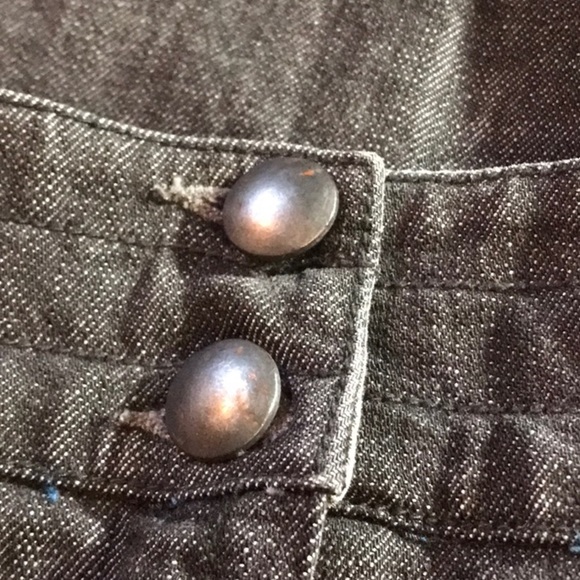 Level 99 Black Pleated Denim Pencil Skirt Size 27 Minimalist‎ Preppy Classic - Picture 9 of 12